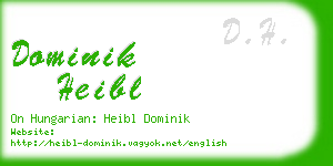 dominik heibl business card